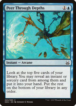 Peer Through Depths [Duel Decks: Mind vs. Might] - Destination Retro