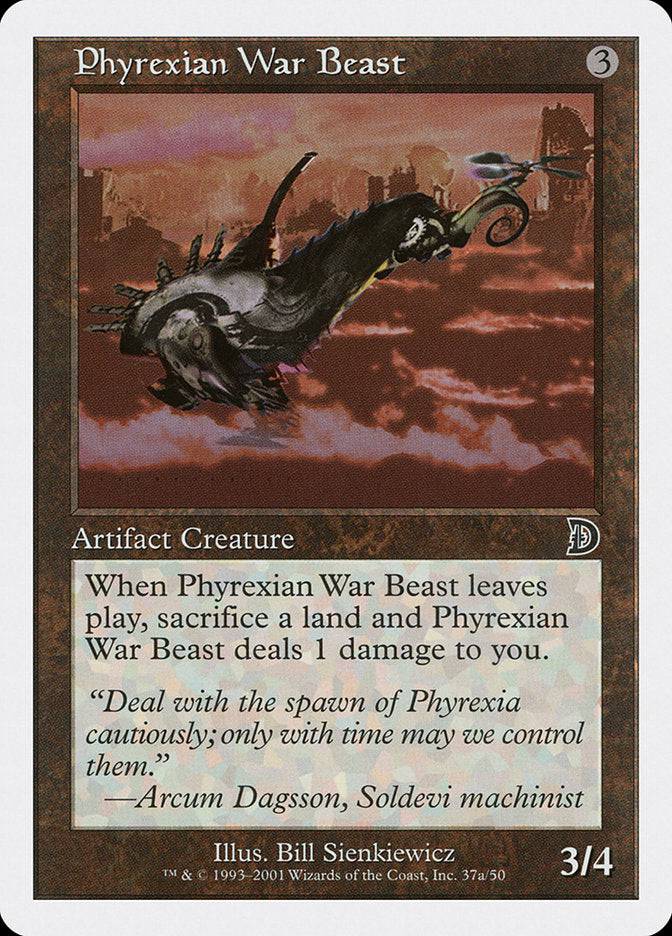 Phyrexian War Beast (Signature on Left) [Deckmasters] - Destination Retro