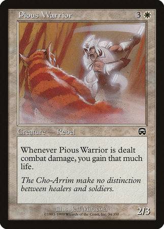 Pious Warrior [Mercadian Masques] - Destination Retro