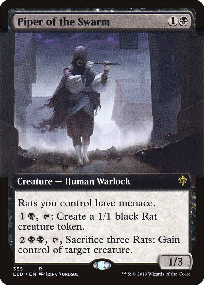 Piper of the Swarm (Extended Art) [Throne of Eldraine] - Destination Retro