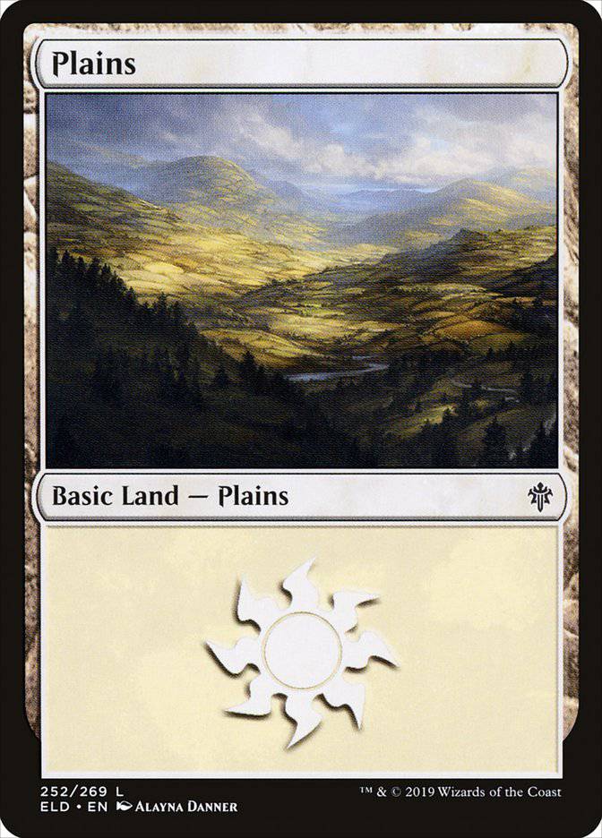 Plains (252) [Throne of Eldraine] - Destination Retro