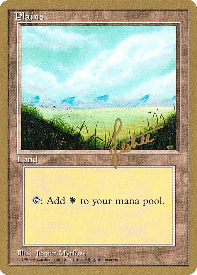 Plains (bl366) (Bertrand Lestree) [Pro Tour Collector Set] - Destination Retro