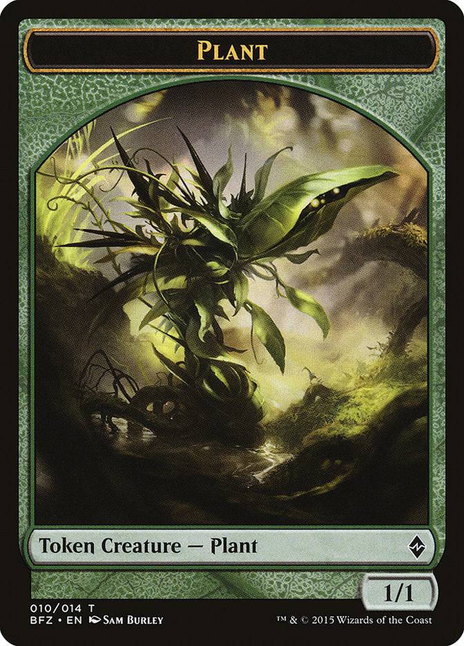 Plant [Battle for Zendikar Tokens] - Destination Retro