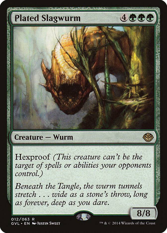 Plated Slagwurm (Garruk vs. Liliana) [Duel Decks Anthology] - Destination Retro