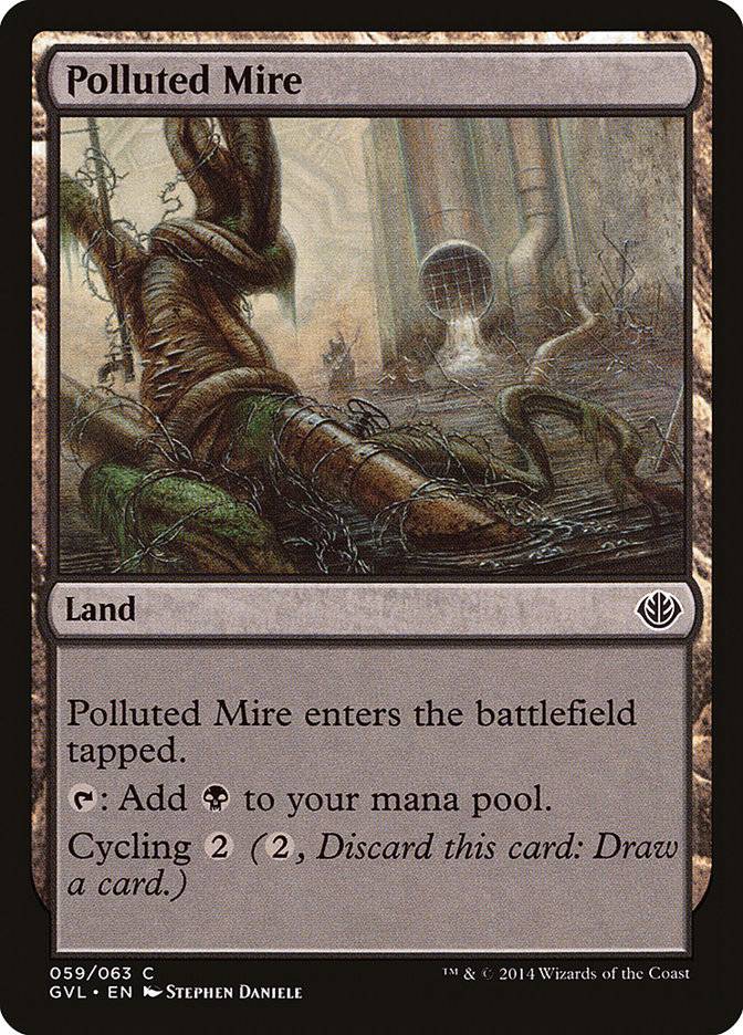 Polluted Mire (Garruk vs. Liliana) [Duel Decks Anthology] - Destination Retro