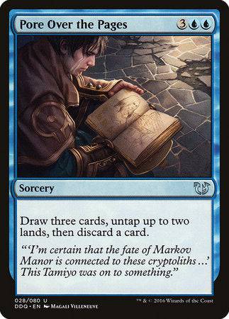 Pore Over the Pages [Duel Decks: Blessed vs. Cursed] - Destination Retro