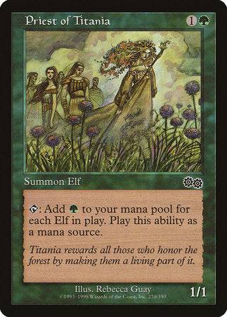 Priest of Titania [Urza's Saga] - Destination Retro