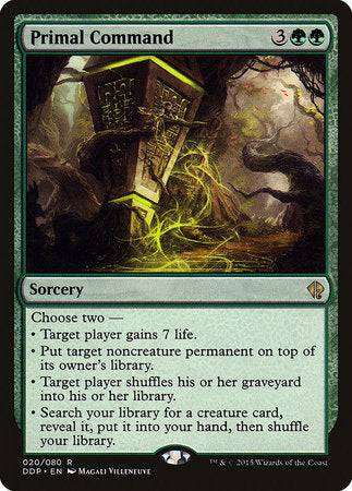 Primal Command [Duel Decks: Zendikar vs. Eldrazi] - Destination Retro