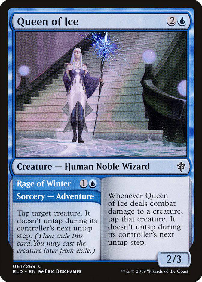 Queen of Ice // Rage of Winter [Throne of Eldraine] - Destination Retro