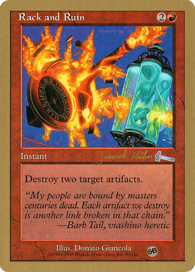 Rack and Ruin (Janosch Kuhn) (SB) [World Championship Decks 2000] - Destination Retro