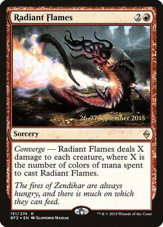 Radiant Flames [Battle for Zendikar Promos] - Destination Retro