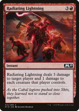 Radiating Lightning [Core Set 2019] - Destination Retro