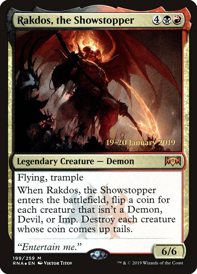 Rakdos, the Showstopper [Ravnica Allegiance Prerelease Promos] - Destination Retro
