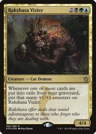 Rakshasa Vizier [Khans of Tarkir Promos] - Destination Retro