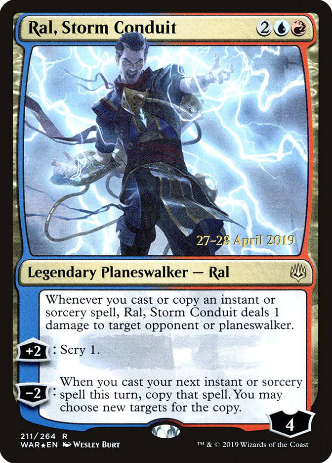 Ral, Storm Conduit  [War of the Spark Prerelease Promos] - Destination Retro
