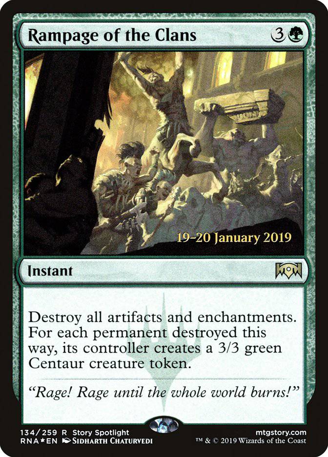 Rampage of the Clans [Ravnica Allegiance Prerelease Promos] - Destination Retro