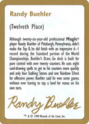 Randy Buehler Bio [World Championship Decks 1998] - Destination Retro