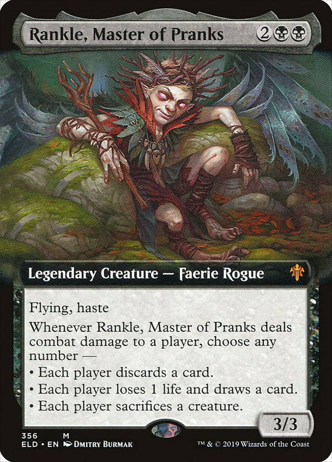 Rankle, Master of Pranks (Extended Art) [Throne of Eldraine] - Destination Retro