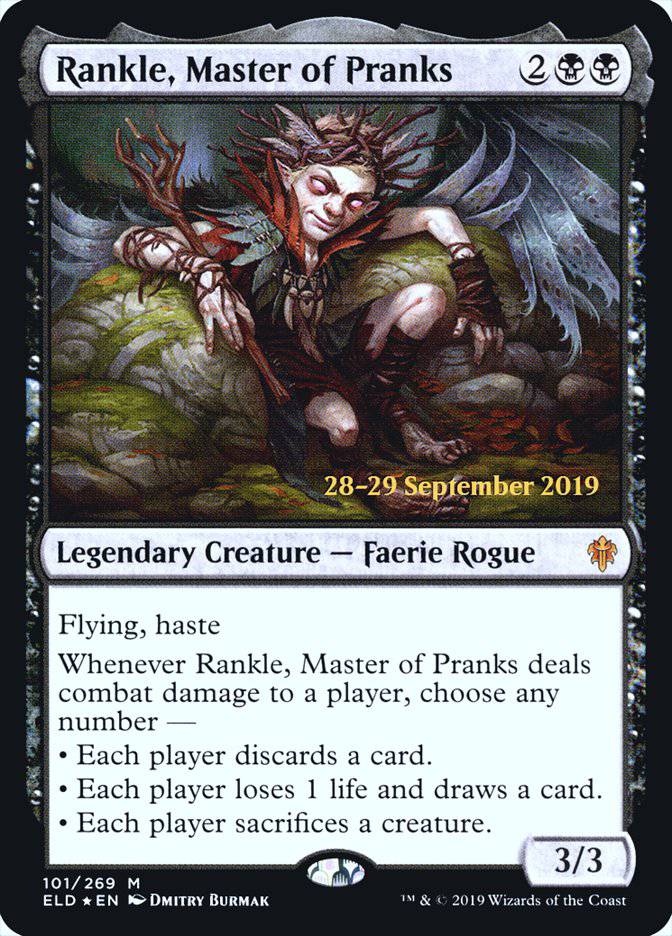 Rankle, Master of Pranks  [Throne of Eldraine Prerelease Promos] - Destination Retro