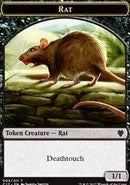 Rat (003) // Cat (001) Double-sided Token [Commander 2017 Tokens] - Destination Retro