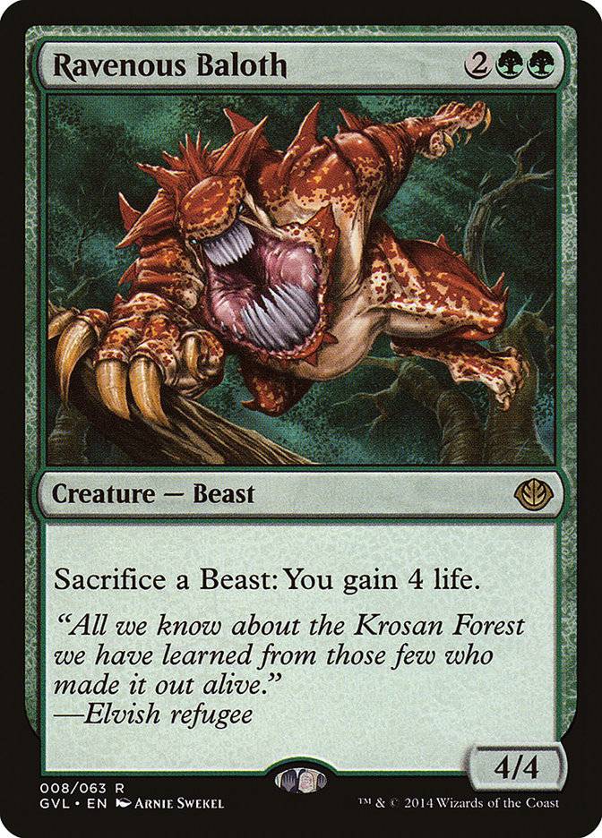 Ravenous Baloth (Garruk vs. Liliana) [Duel Decks Anthology] - Destination Retro
