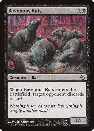 Ravenous Rats [Duels of the Planeswalkers] - Destination Retro