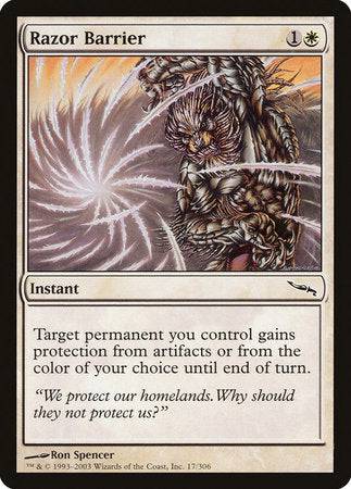 Razor Barrier [Mirrodin] - Destination Retro