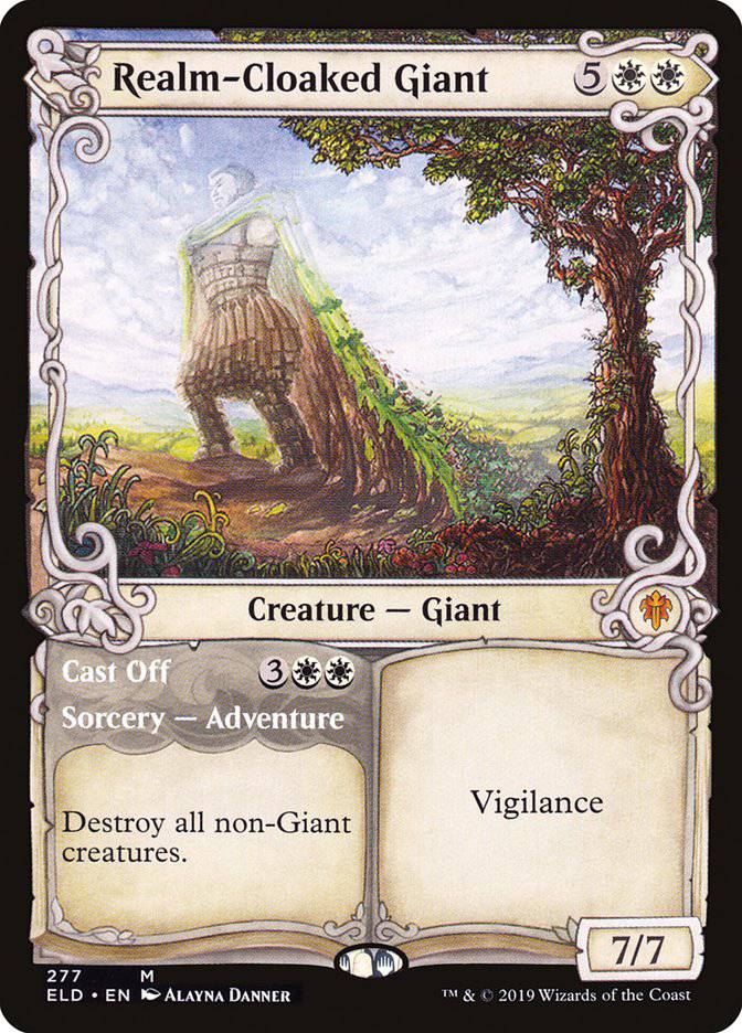 Realm-Cloaked Giant // Cast Off (Showcase) [Throne of Eldraine] - Destination Retro