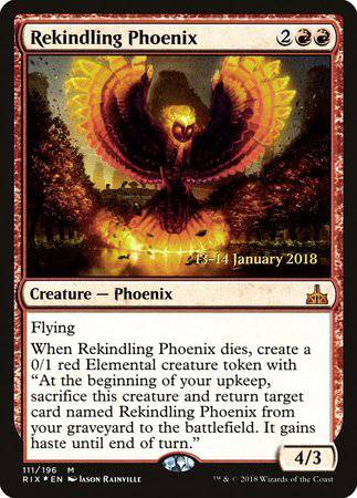 Rekindling Phoenix [Rivals of Ixalan Promos] - Destination Retro