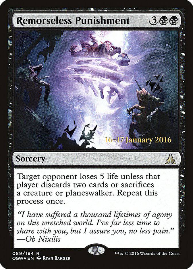 Remorseless Punishment [Oath of the Gatewatch Prerelease Promos] - Destination Retro