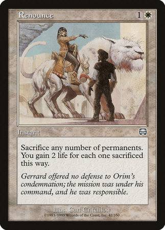 Renounce [Mercadian Masques] - Destination Retro