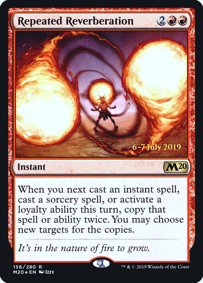 Repeated Reverberation  [Core Set 2020 Prerelease Promos] - Destination Retro