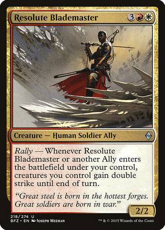 Resolute Blademaster [Battle for Zendikar] - Destination Retro