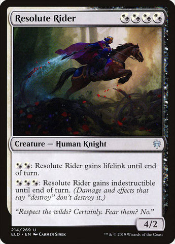 Resolute Rider [Throne of Eldraine] - Destination Retro