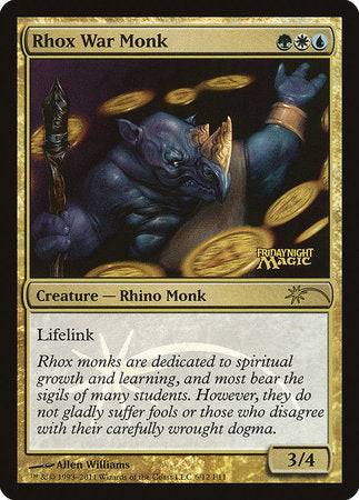 Rhox War Monk [Friday Night Magic 2011] - Destination Retro