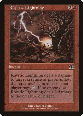 Rhystic Lightning [Prophecy] - Destination Retro