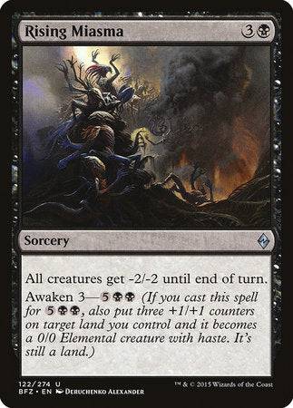 Rising Miasma [Battle for Zendikar] - Destination Retro