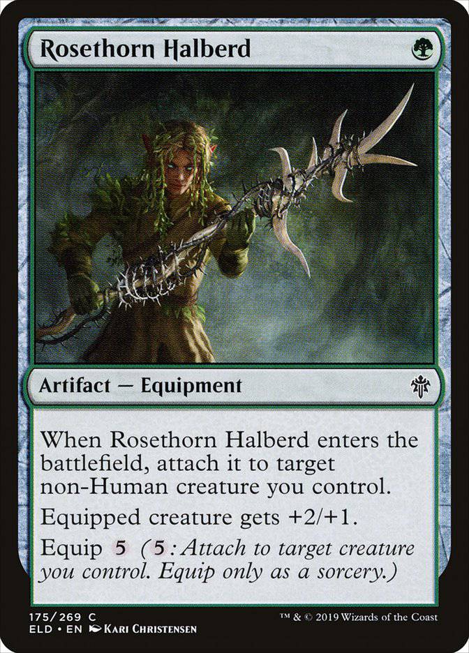 Rosethorn Halberd [Throne of Eldraine] - Destination Retro