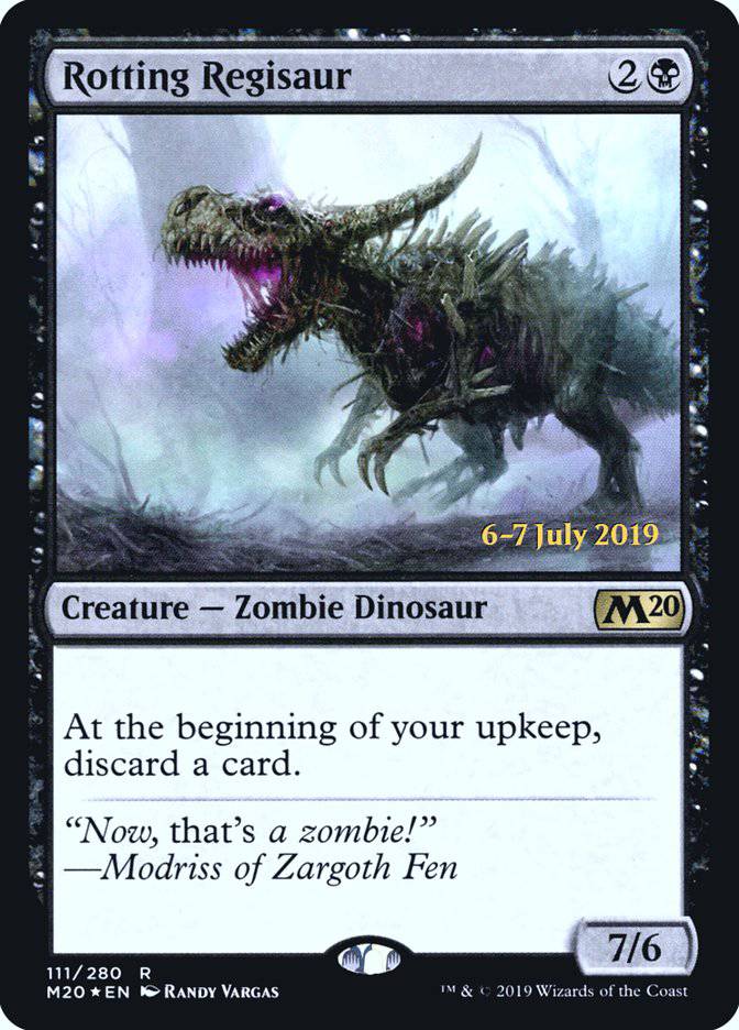 Rotting Regisaur  [Core Set 2020 Prerelease Promos] - Destination Retro