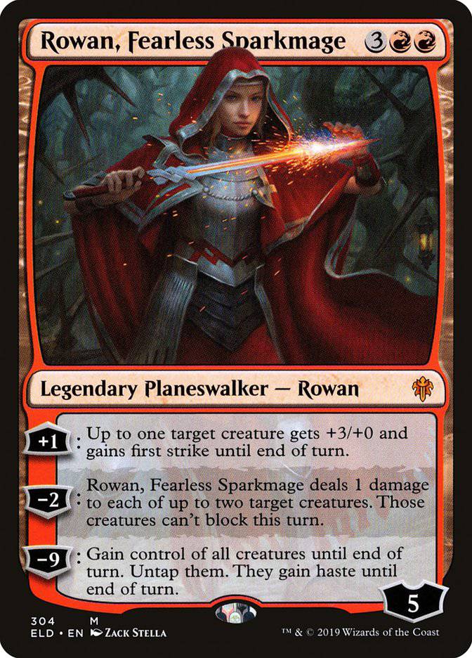 Rowan, Fearless Sparkmage [Throne of Eldraine] - Destination Retro