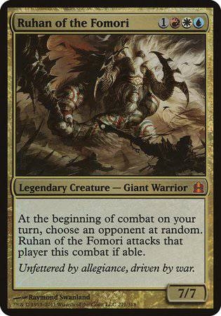 Ruhan of the Fomori (Oversized) [Commander 2011 Oversized] - Destination Retro