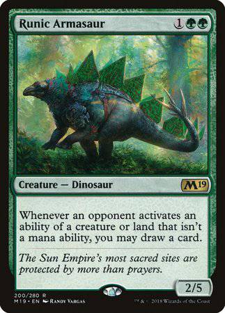 Runic Armasaur [Core Set 2019] - Destination Retro