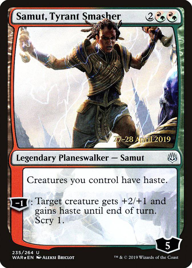 Samut, Tyrant Smasher  [War of the Spark Prerelease Promos] - Destination Retro