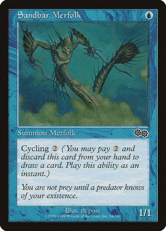 Sandbar Merfolk [Urza's Saga] - Destination Retro