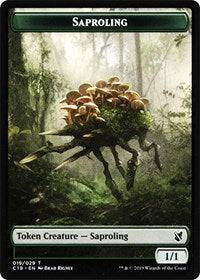 Saproling // Manifest Double-sided Token [Commander 2019 Tokens] - Destination Retro