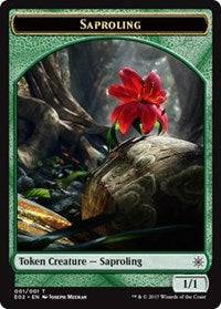Saproling // Treasure (007) Double-sided Token [Explorers of Ixalan] - Destination Retro