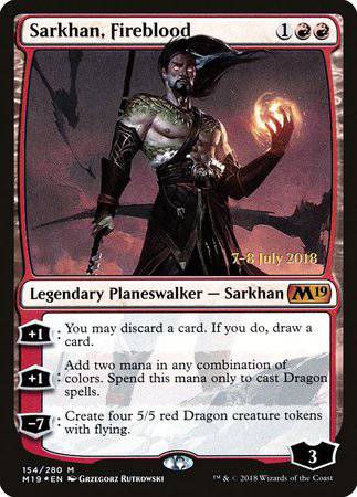 Sarkhan, Fireblood [Core Set 2019 Promos] - Destination Retro