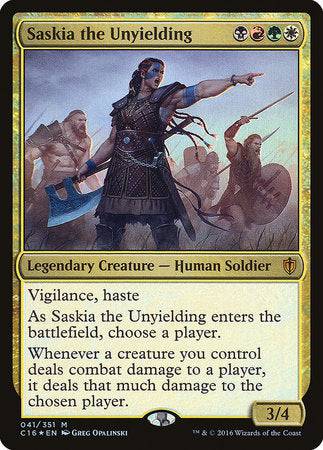 Saskia the Unyielding [Commander 2016] - Destination Retro