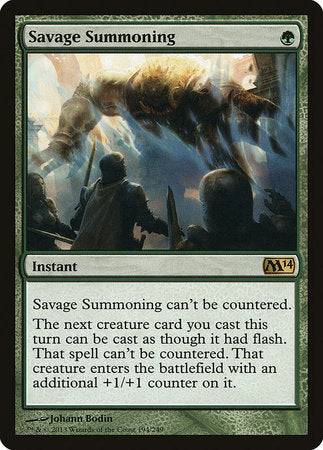 Savage Summoning [Magic 2014] - Destination Retro