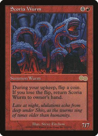 Scoria Wurm [Urza's Saga] - Destination Retro